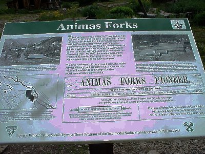 This is a picture of Animas Forks Map.