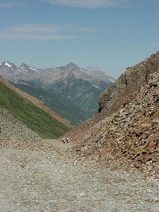 This is a picture from the top of Ophier Pass, CO.