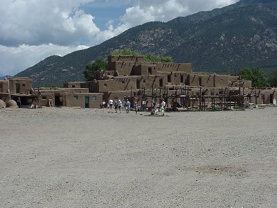 This is a picture of Taoes Pueblo, NM.